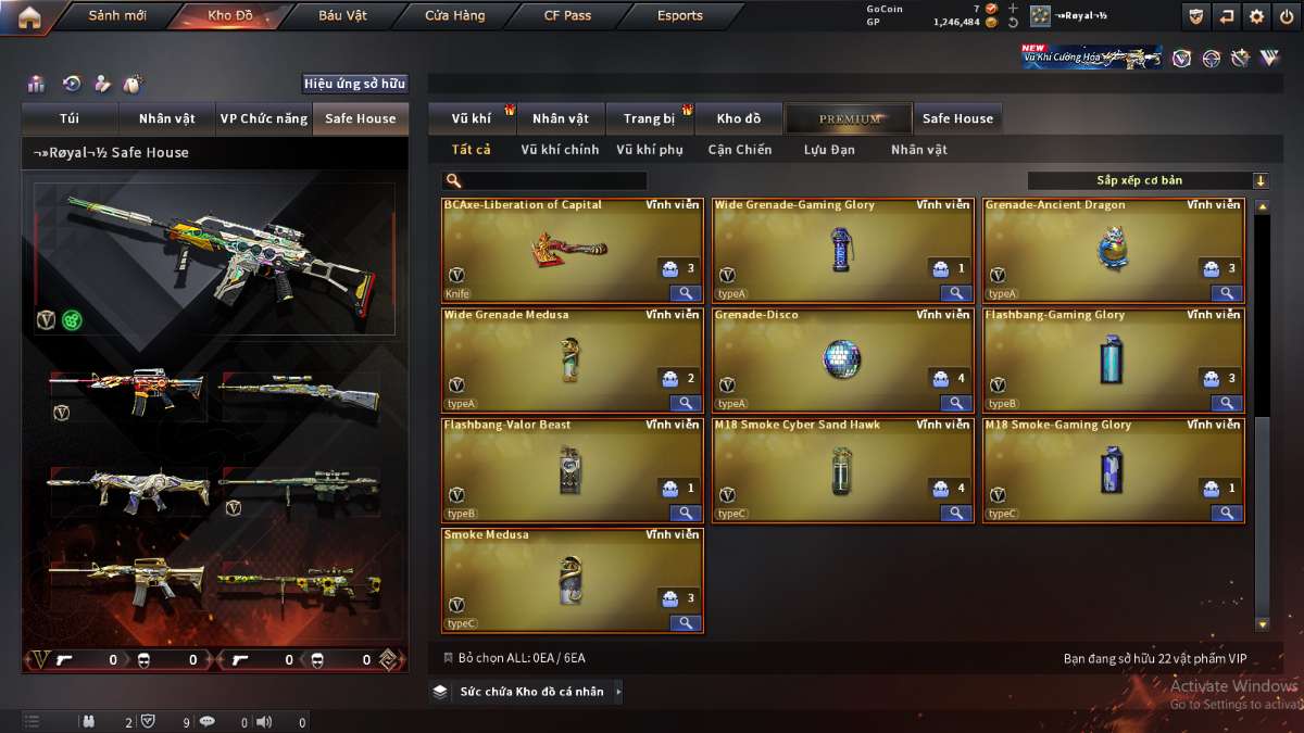 shop acc cf uy tin gia re